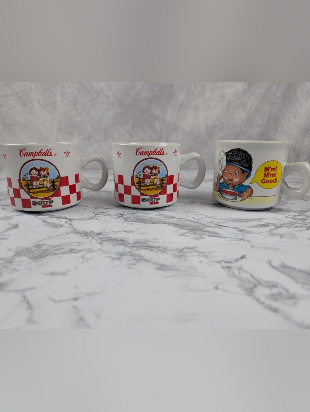 Vintage Campbell’s Soup Kids Mugs Set of 3 – 1993 & 2000 Collectible Ceramic
